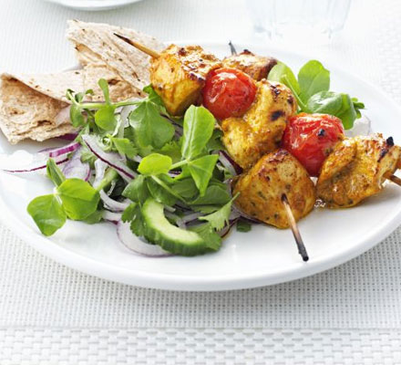 Chicken tikka skewers