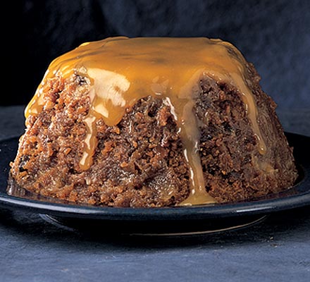 Pecan & maple syrup sticky pudding