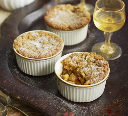 Ginger & caramel apple puddings