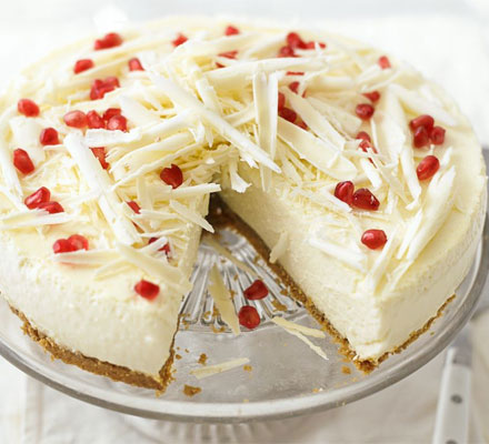 White chocolate & ricotta cheesecake