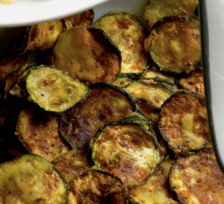 Flash-fried courgettes