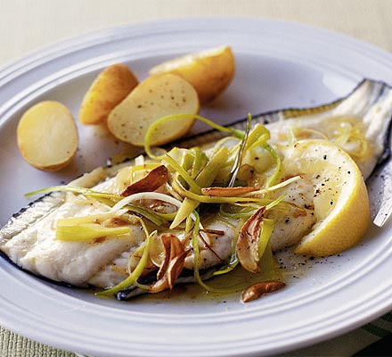 Plaice in a hot vinaigrette