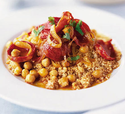 Couscous with chorizo & chickpeas