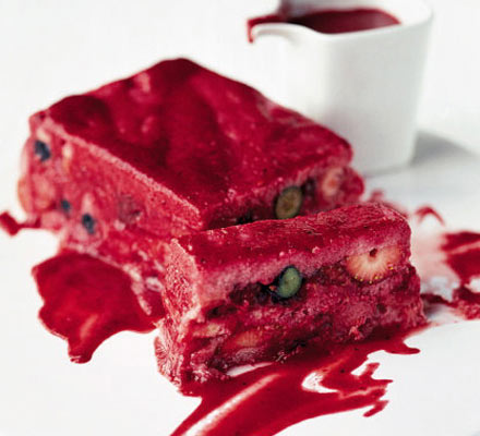 Summer berry terrine