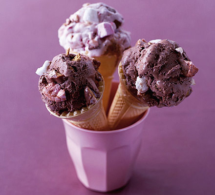 Rocky road cones