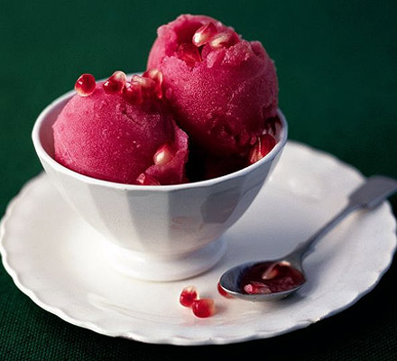 Pomegranate ice