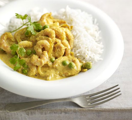 Prawn & pea korma