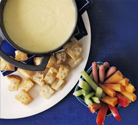 Easy cheese fondue