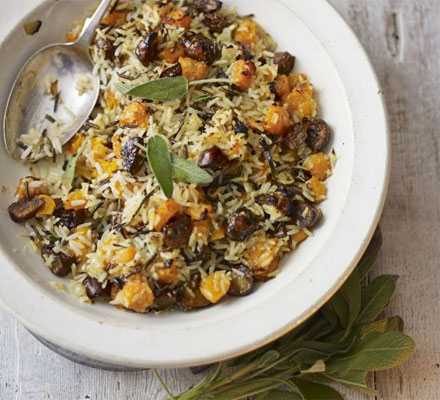 Wild rice, chestnut & squash stuffing