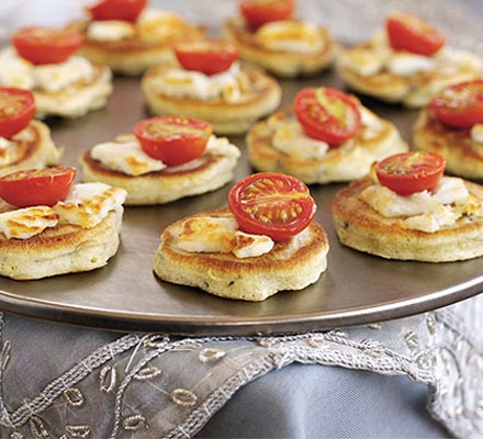 Rosemary & olive drop scones with goat’s cheese