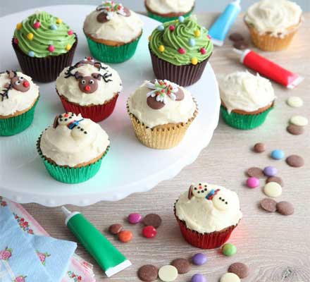 Christmas cupcakes