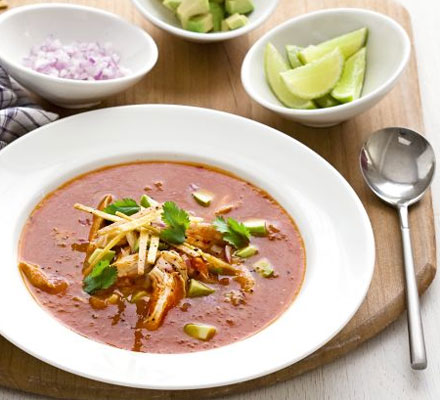 Mexican soup with chicken