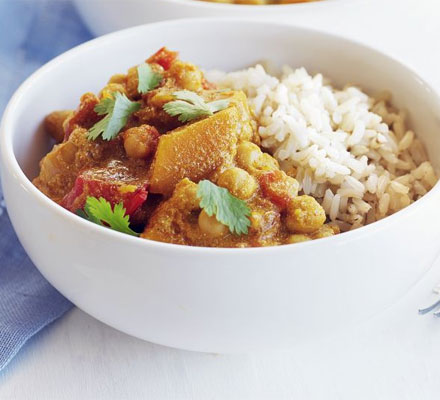 Indian butternut squash curry