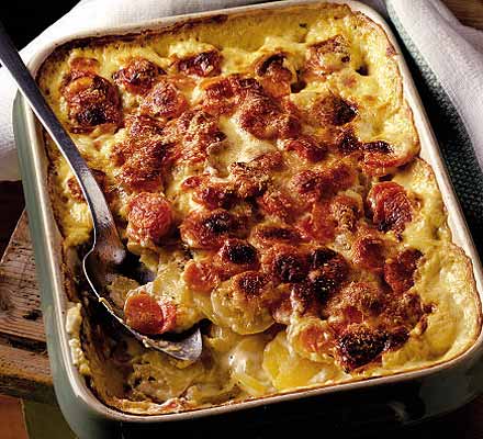 Gratin of carrots & root vegetables