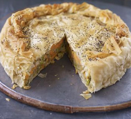 Indian potato pie