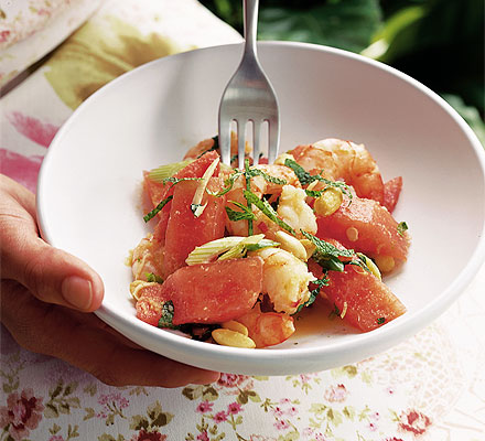 Prawn & melon salad