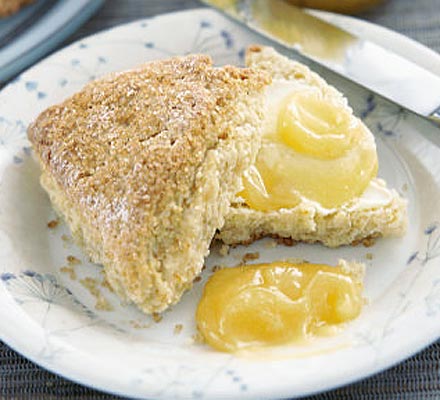 Crunchy crusted citrus scones