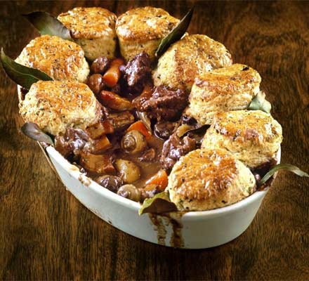 Herby lamb cobbler