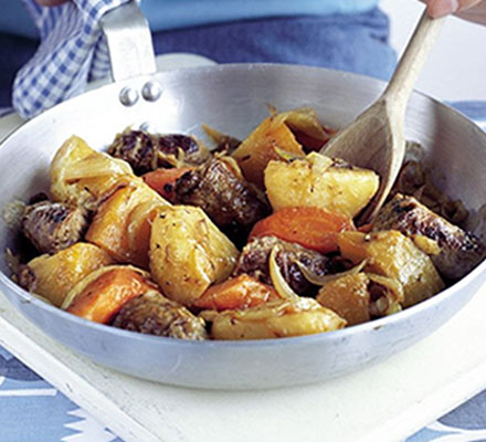 Sausage & root veg stovie