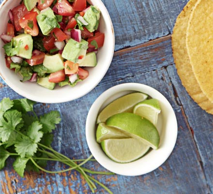 Chunky tomato & avocado salsa