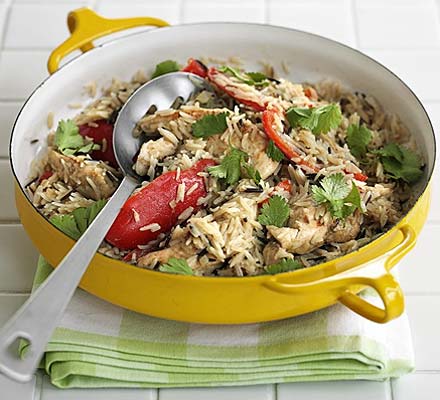 Oven-baked Thai chicken rice