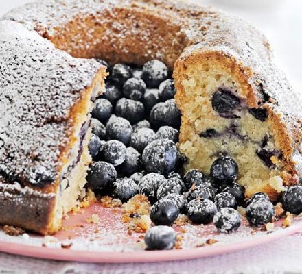 Blueberry & coconut cake