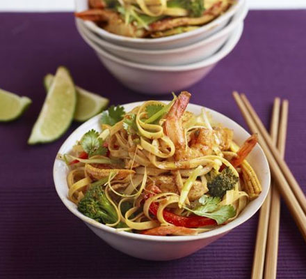 Superhealthy Singapore noodles