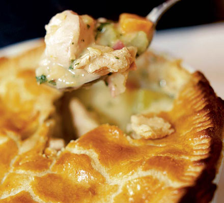 Chicken & ham pie