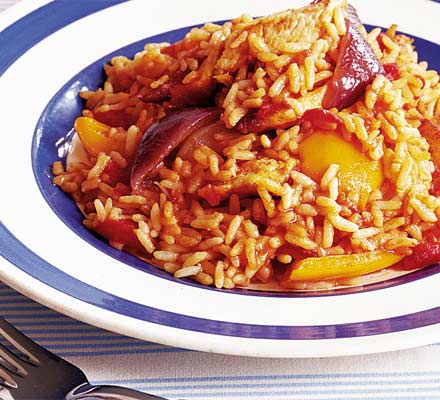 Italian rice with chicken