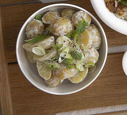 Minted potato salad