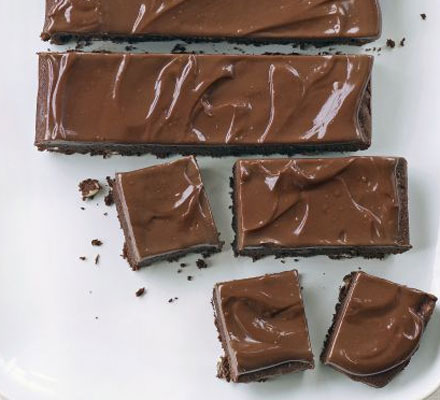 Triple chocolate fudge brownies recipe - BBC Food