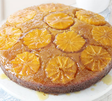 Sticky citrus sponge cake