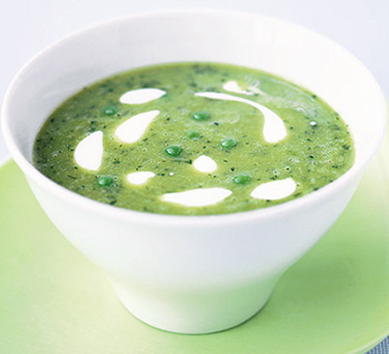 Easy pea & mint soup