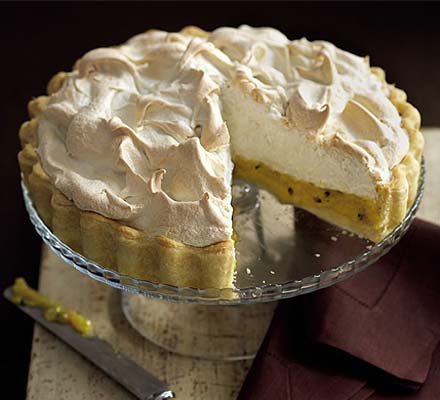 Passion meringue pie