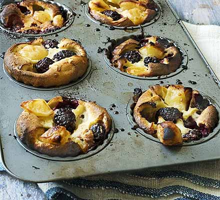 Blackberry & apple Yorkshire puddings