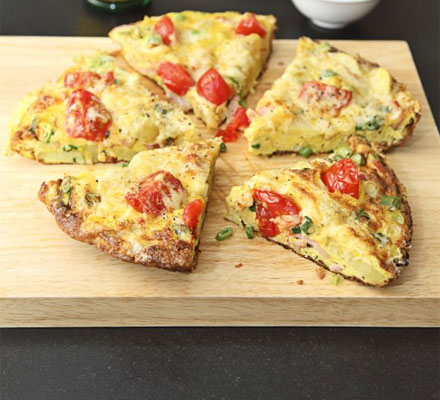 Omelette wedges