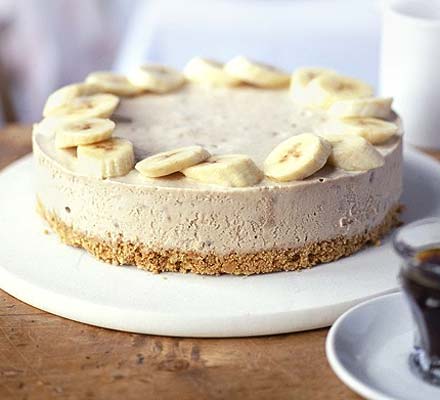 Frozen banana & peanut butter cheesecake