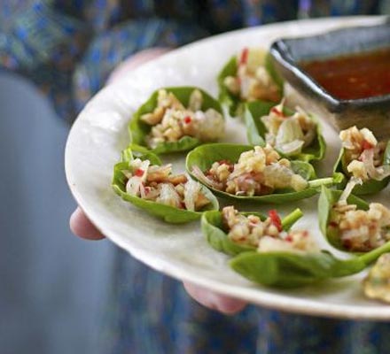 Thai spinach bites