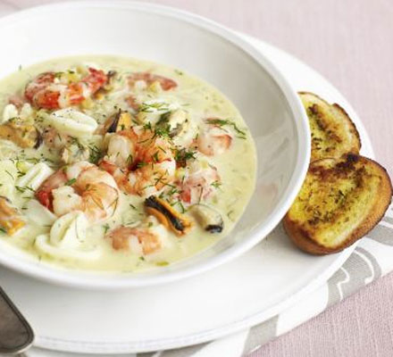 Creamy seafood stew