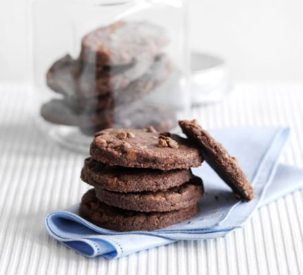 Double chocolate shortbreads