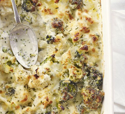 Broccoli & cauliflower cheese