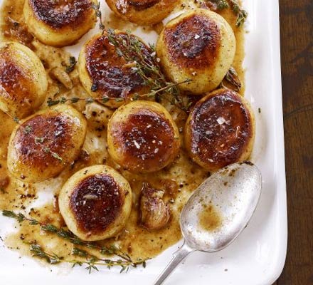 Cider fondant potatoes