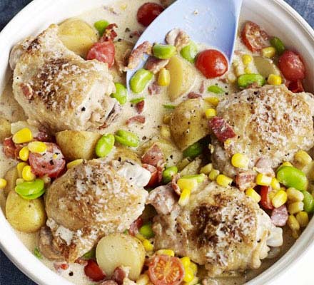 Summer chicken one-pot