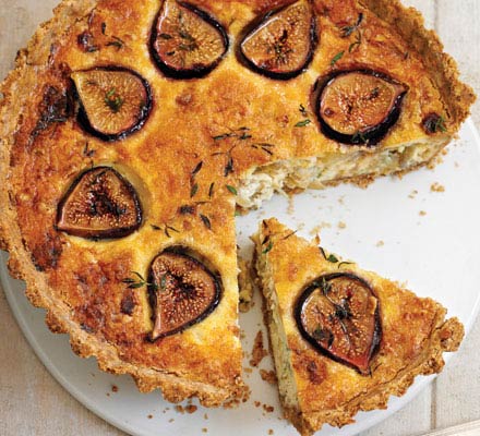 Fig & blue cheese tart