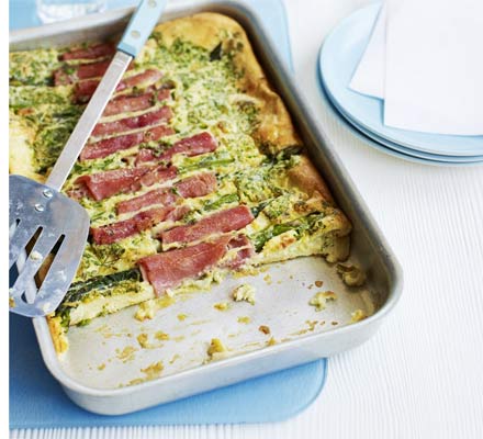 Ham & asparagus toad-in-the-hole