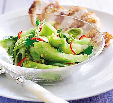 Spicy cucumber salad