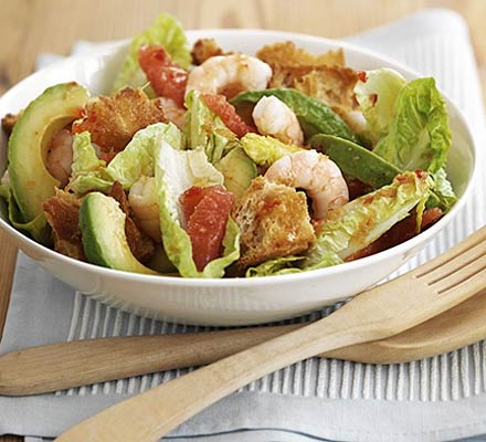 Prawn, grapefruit & avocado salad