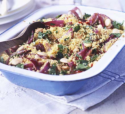 Spiced herb & almond couscous
