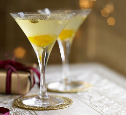 Bitter orange & cardamom martinis