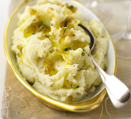 Caramelised shallot mash